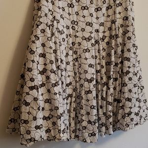 Eyelet detailed skirt